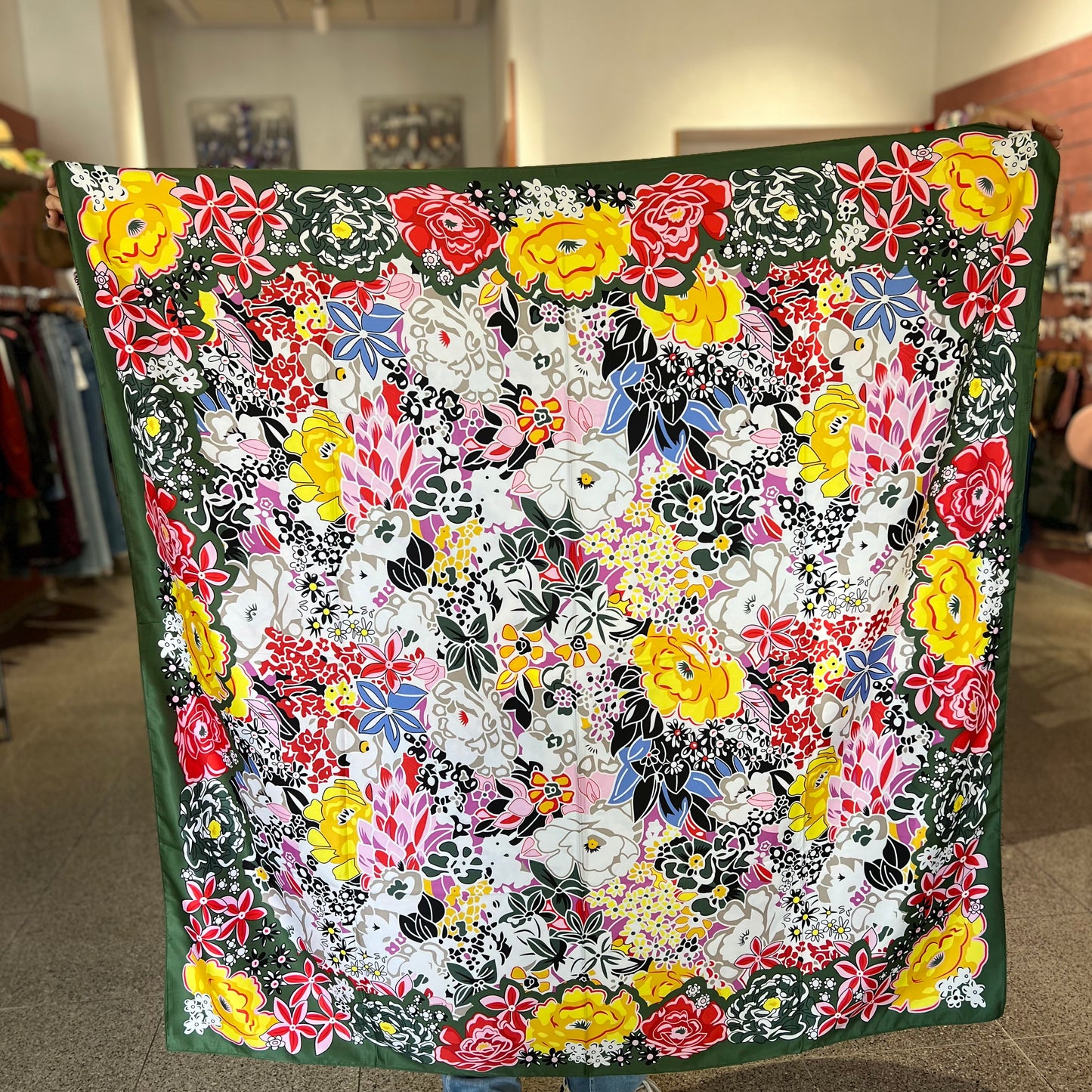 Pañuelo Jardín Esmeralda.