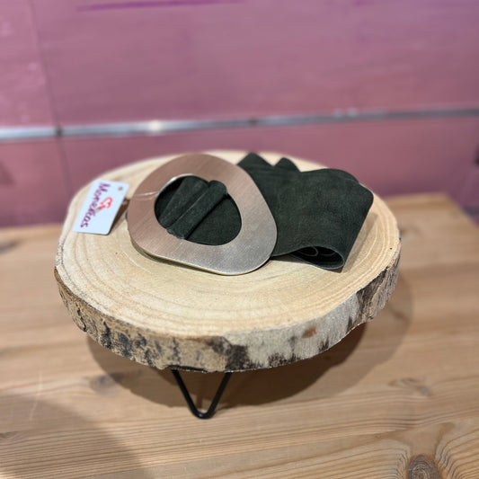 Cinturon verde serraje.