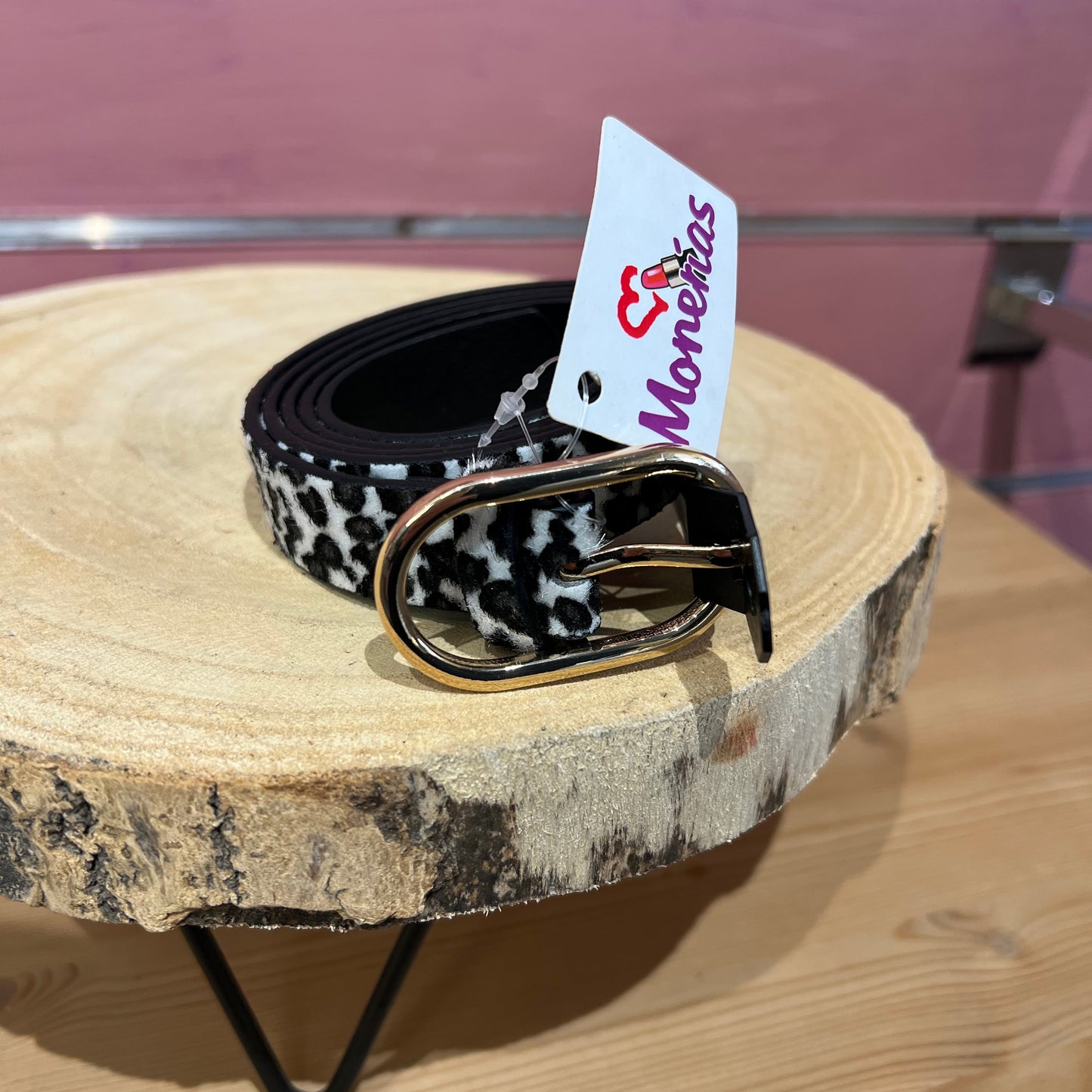 Cinturon animal  print.