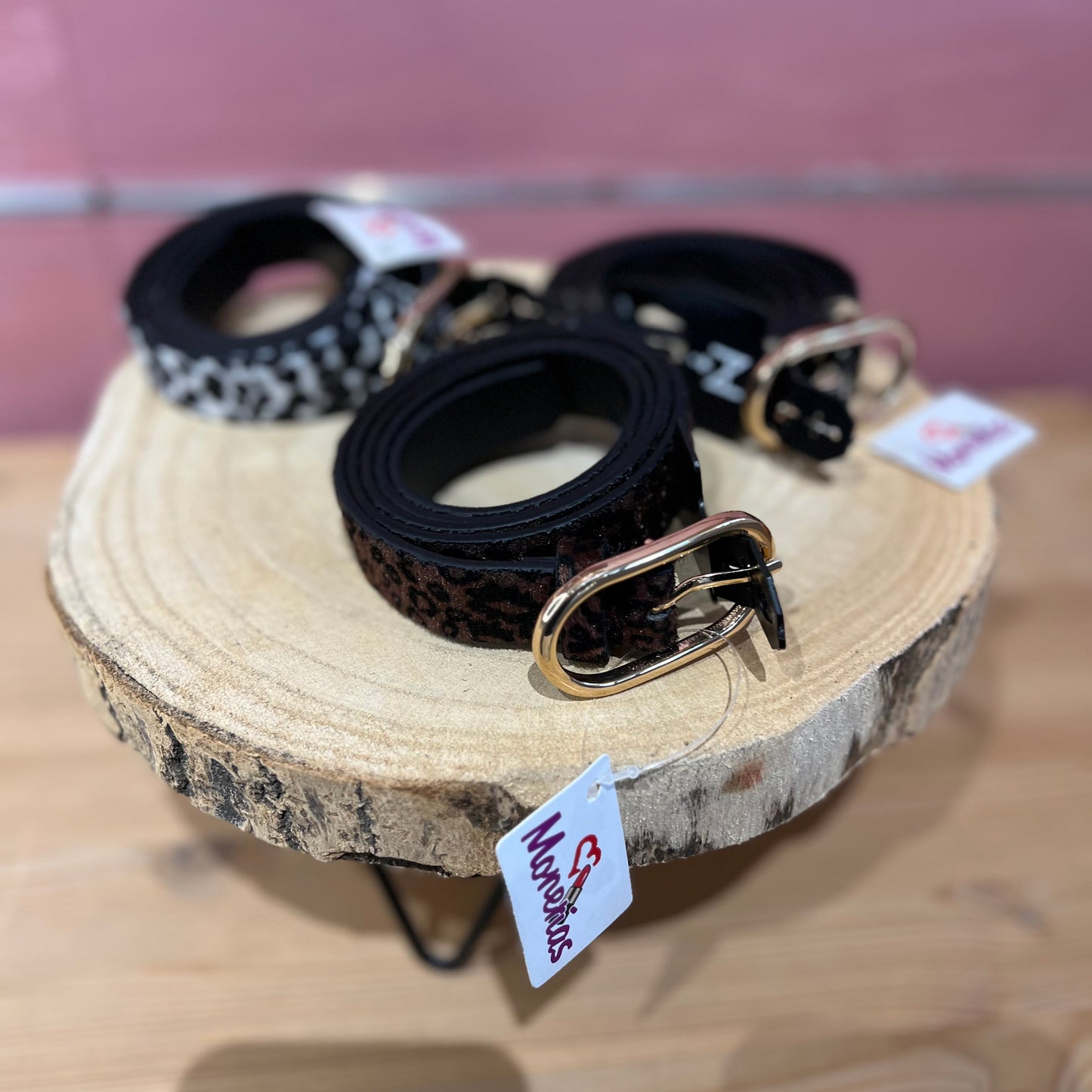 Cinturon animal  print.